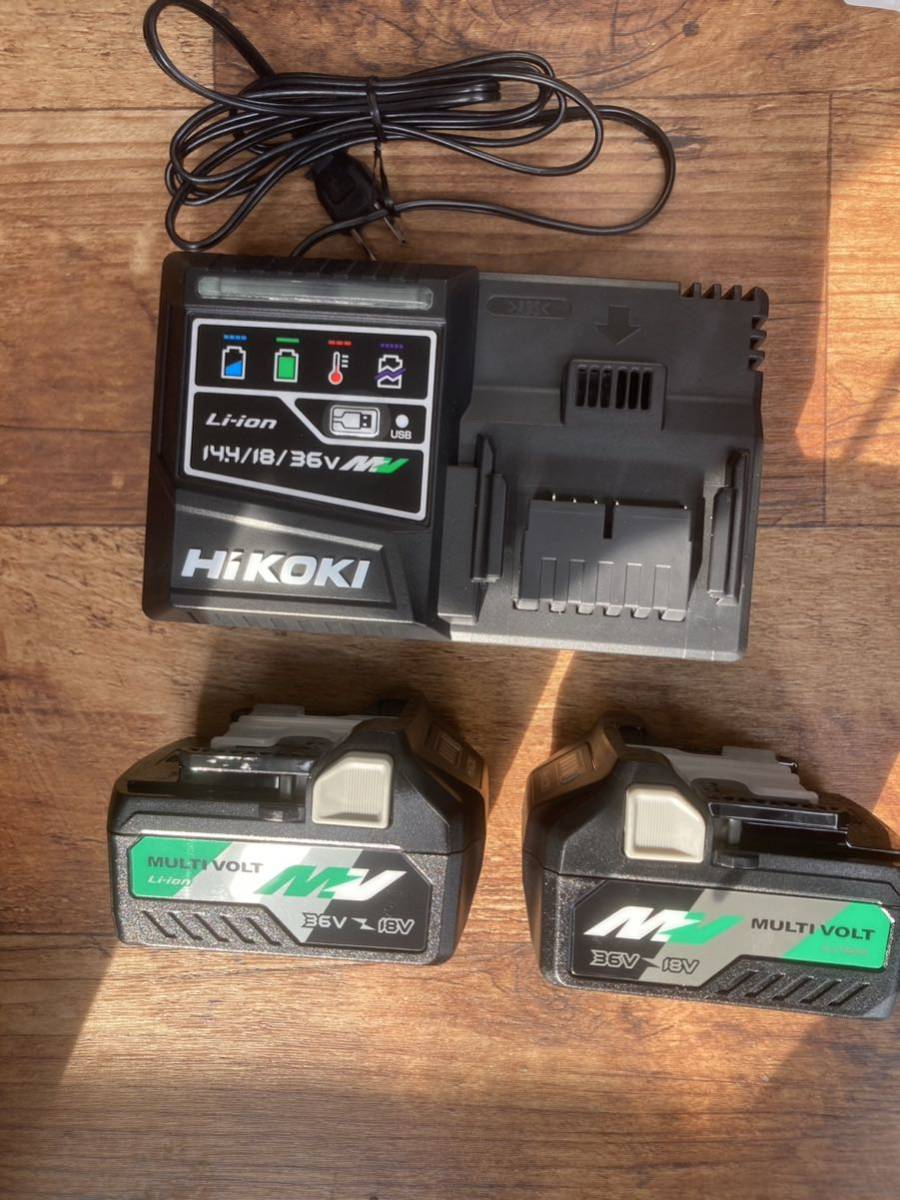 新品HiKOKI ハイコーキマルチボルト バッテリー 2点 充電器