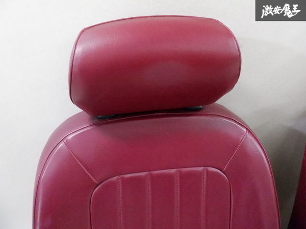 [ трещина нет!] Daihatsu оригинальный L700S L710S Mira Gino передний сиденье левый и правый в комплекте неоригинальные чехлы на сиденьях есть красный серия направляющие есть немедленная уплата полки 2F-G-6