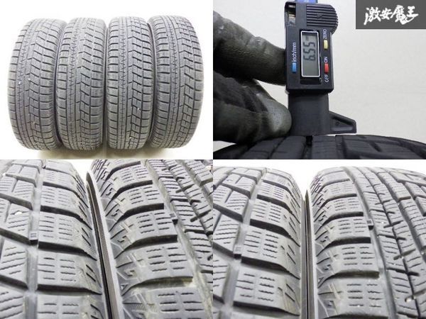 ●ヨコハマ アイスガード IG60 155/65R13 21y メーカー不明 スチールホイール 13インチ 4.00B +40位 PCD100 4H ライフ モコ キャロル 棚L-2_画像2