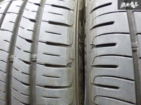 ●【溝あり!!】 DUNLOP ダンロップ ENASAVE エナセーブ EC204 185/55R15 82V 23y タイヤ 4本 アクア ヴィッツ フィット シビック 棚N-6_画像4