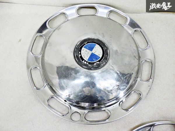 BMW 純正 車種 不明 ホイール キャップ ステンレス製 ３枚 セット 外径：約32cm 爪間：約25cm 即納 在庫有 棚4-1