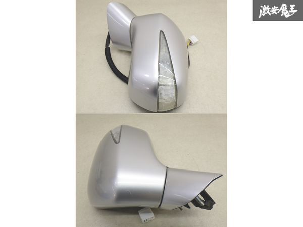 【保証付】 ホンダ 純正 FD1 シビック ドアミラー サイドミラー 010029 左 左側 助手席側 電動格納 NH704M シルバー系 7ピン 棚7-4_画像5