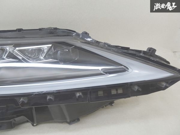 【きれい】 レクサス 純正 AGL20W AGL25W RX300 後期 LED ヘッドライト ヘッドランプ ユニット 3眼 右 右側 運転席側 KOITO 48-213 棚16-4_画像2