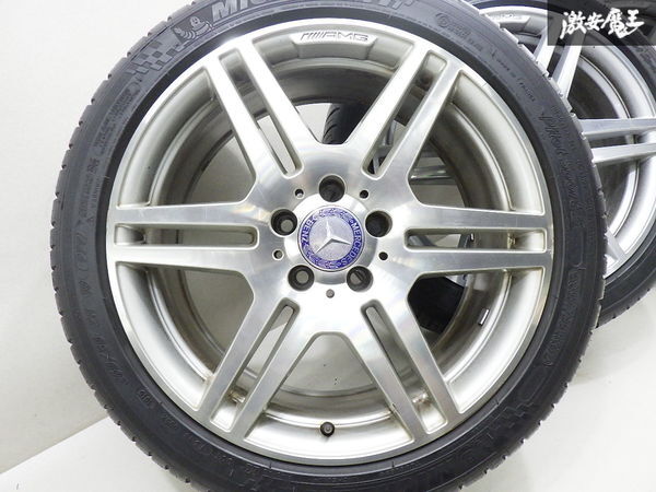 ■●ベンツ 純正 W212 E550 AMG 18インチ 8.5J 9J +48 +54 PCD 112 5H MICHELIN Pilot Sport3 245/40ZR18 265/35ZR18 在庫有 即納 棚K-4_画像3