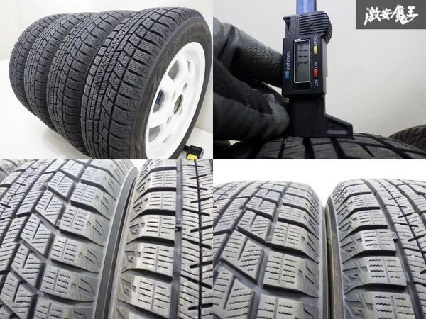 ●売り切り【歪み無し!!】 ENKEI エンケイ RC-G2 競技用 13インチ 5J +45 PCD 114.3 4H ICE GUARD IG60 155/65R13 セルボ カプチーノ 棚R-4の画像9