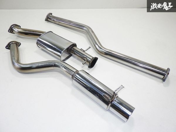  after market JZX90 90 Mark 2 1JZ-GTE turbo cannonball stainless steel muffler 3 division exit approximately 100φ main approximately 75φ Chaser Cresta shelves E-1