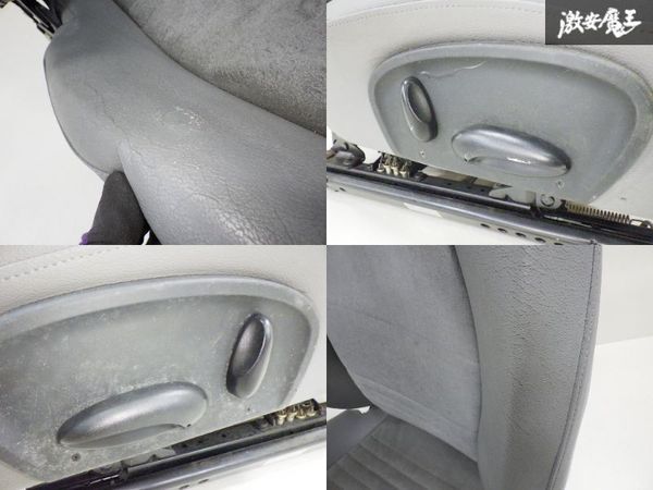[ электрический работа OK] Porsche PORSCHE оригинальный 986 Boxster электрический автоматическое сиденье левый правый водительское сиденье пассажирское сиденье полукожаный style серый правый руль полки 2F-I-6