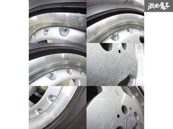 ●【希少!!】 ベンツ 純正 AMG BBS RT046 W140 Sクラス 18インチ 8.5J +44 PCD112 5H ダンロップ LE MANS LM702 255/45ZR18 03y 4本 棚S-5の画像7