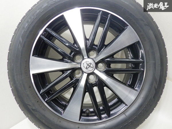 ●【歪み無し!!】 トヨタ 純正 ZGE20 ウィッシュ 16インチ 6J +45 PCD100 5H BRIDGESTONE ブリヂストン LUFT RV2 195/60R16 20y 棚W-7の画像5