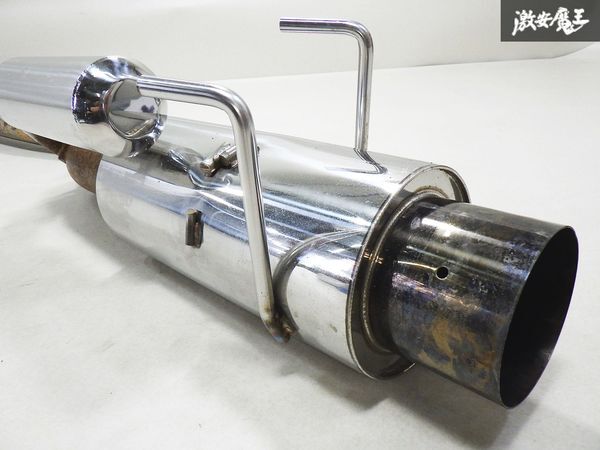  after market diversion processing S13 Silvia RPS13 180SX SR20DET cannonball stainless steel muffler 1 genuine article exit approximately 115φ main approximately 78φ shelves B-6