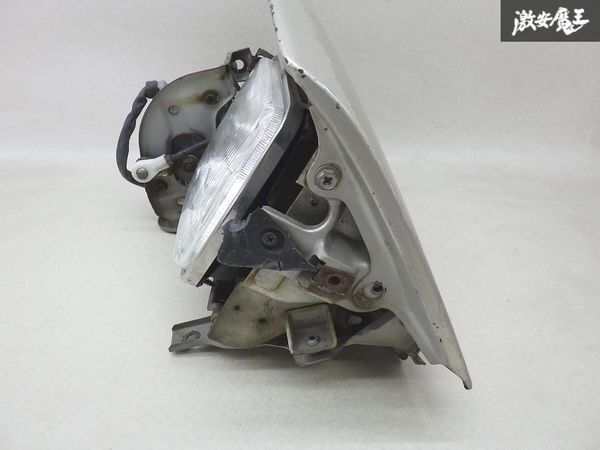 日産 純正 RPS13 180SX SR20DE ヘッドライト ヘッドランプ リトラクタブル リトラ モーター 左 左側 助手席側 IKI 1277 シルバー系 棚10-4_画像4