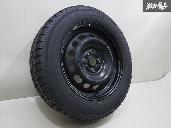 ●【スタッドレス 溝あり】 TOYO OBSERVE GARIT GIZ 185/65R15 88Q 23y マツダ スチール 15インチ 5.5J +40位 PCD100 4H 1本 デミオ 棚W-3_画像1