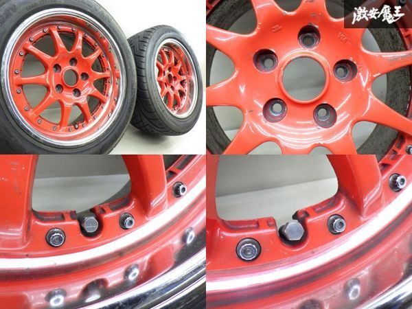 ●SPEED STAR スピードスター スプリントハートR タイプD 16インチ 8J +26 PCD114.3 5H 225/50R16 シルビア ソアラ スープラ RX-7 棚U-1_画像7