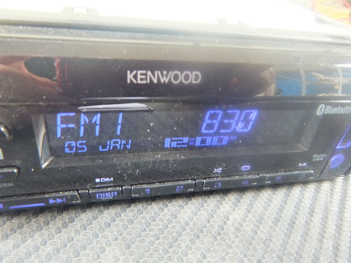 売り切り999円★ KENWOOD ケンウッド 1DIN オーディオ Bluetooth U410BT B03730-GYA60_画像4