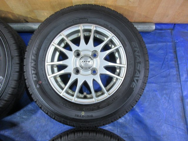 激安売切宣言！5555円～！ZACK 12-4B 4H/100 ET42 + DUNLOP 145R12 6PR LT 2023年製！クリッパー エブリー ハイゼット サンバー T008323の画像4