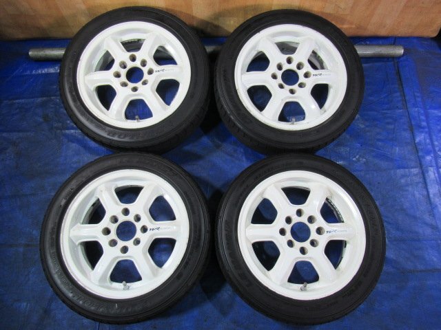 激安売切宣言！5555円～！BECKTTS 14-5J 4H/100 ET45 + DUNLOP 165/55R14 ek ルークス ムーブ ワゴンR ミラ セルボ等！T008351の画像1