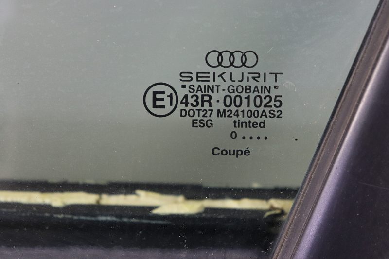 アウディ Audi クーペ マニュアル 右ハン 前期 (8N系) 純正 左前 左フロント 左 レギュレーター モーター ガラス付 P025465_画像10