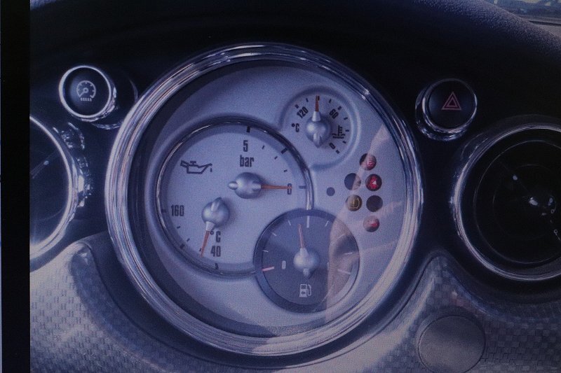 ■ BMW ミニ クーパー パークレーン 右ハン 後期 (R50 RA16) 純正 クロノパッケージ スピードメーター タコ 油圧 水温 油温 p044630の画像9