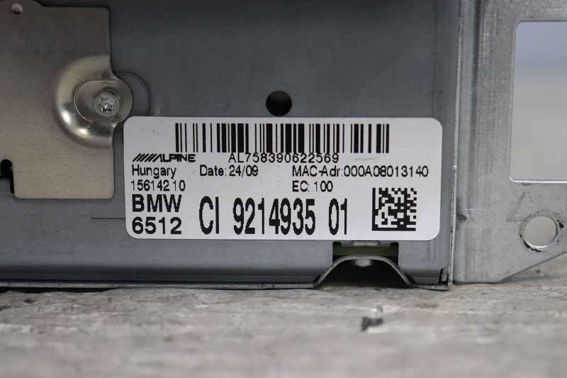 BMW 1シリーズ 120i LCI E87 右ハンドル 後期 (UD20 E87) 純正 カーナビ iDrive CICナビユニット 2015年 CD オーディオデッキ p031908_画像2