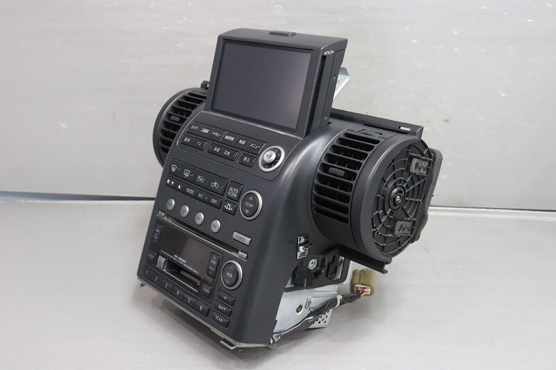 スカイライン 250GT プレミアム 前期(V35) 純正 CDチェンジャー カセット デッキ エアコンSW 吹出口 モニター XQCAB3-01608232GJ p046391_画像2