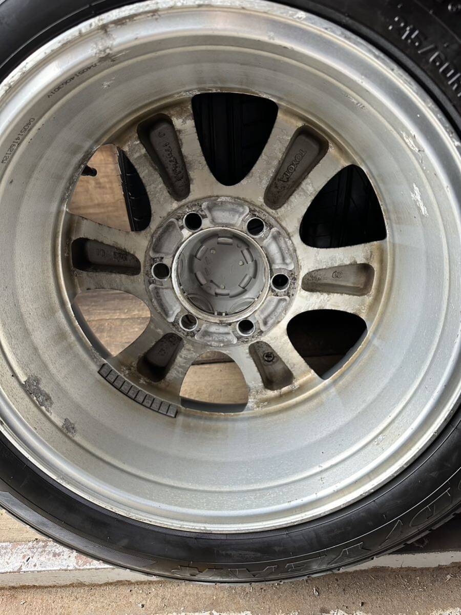 215/60R17 GOODYEAR NASCAR EAGLE1 2020年製 プラド120純正・17×7.5J・ET30・6穴・PCD139.7・ハイエース200系等★★の画像10