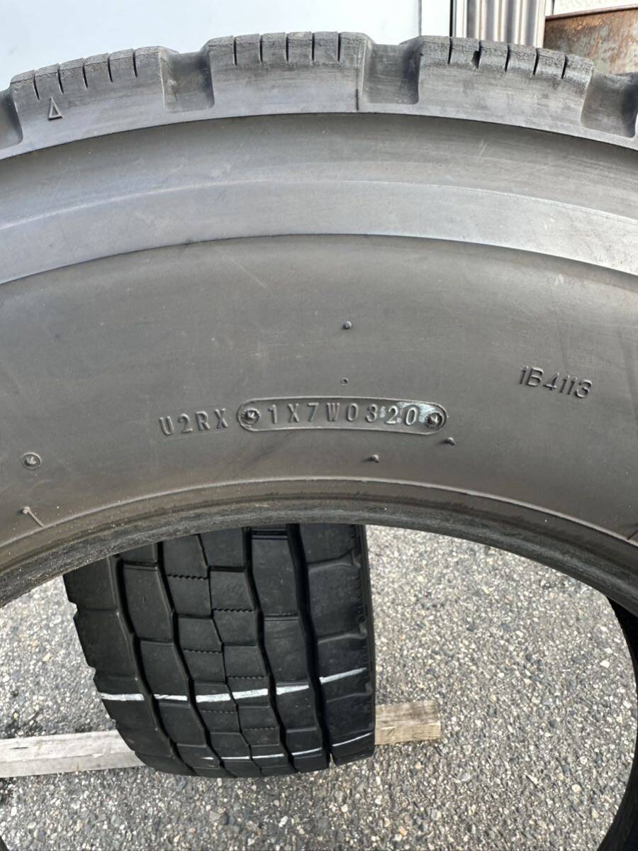 245/70R19.5 DUNLOP SP680 12〜13ミリ 2020年製 2本セット ミックスの画像5