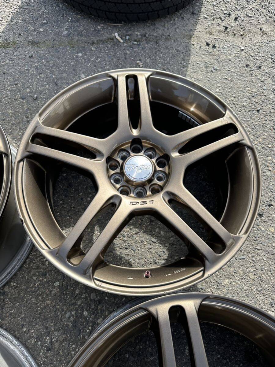 RACING SPARCO DS1 レーシングスパルコ 18x7.5J+48 PCD100/114.3 5穴　4本セット　RACINGSPARCO スバル等_画像3