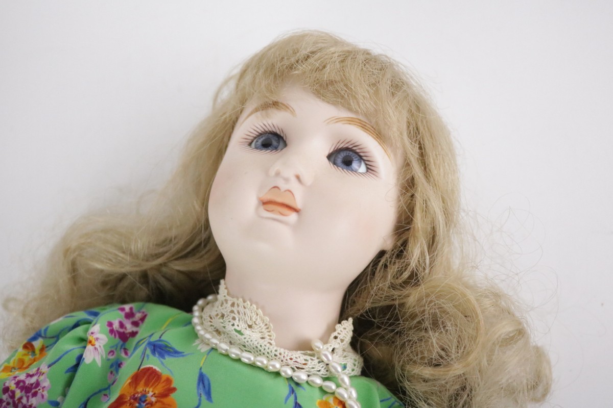 ビスクドール 48cm Collectors Doll コレクターズドール STEINER/スタイナー CD-123 コンポジション 西洋人形 レプリカ 可愛い女の子破損有の画像7