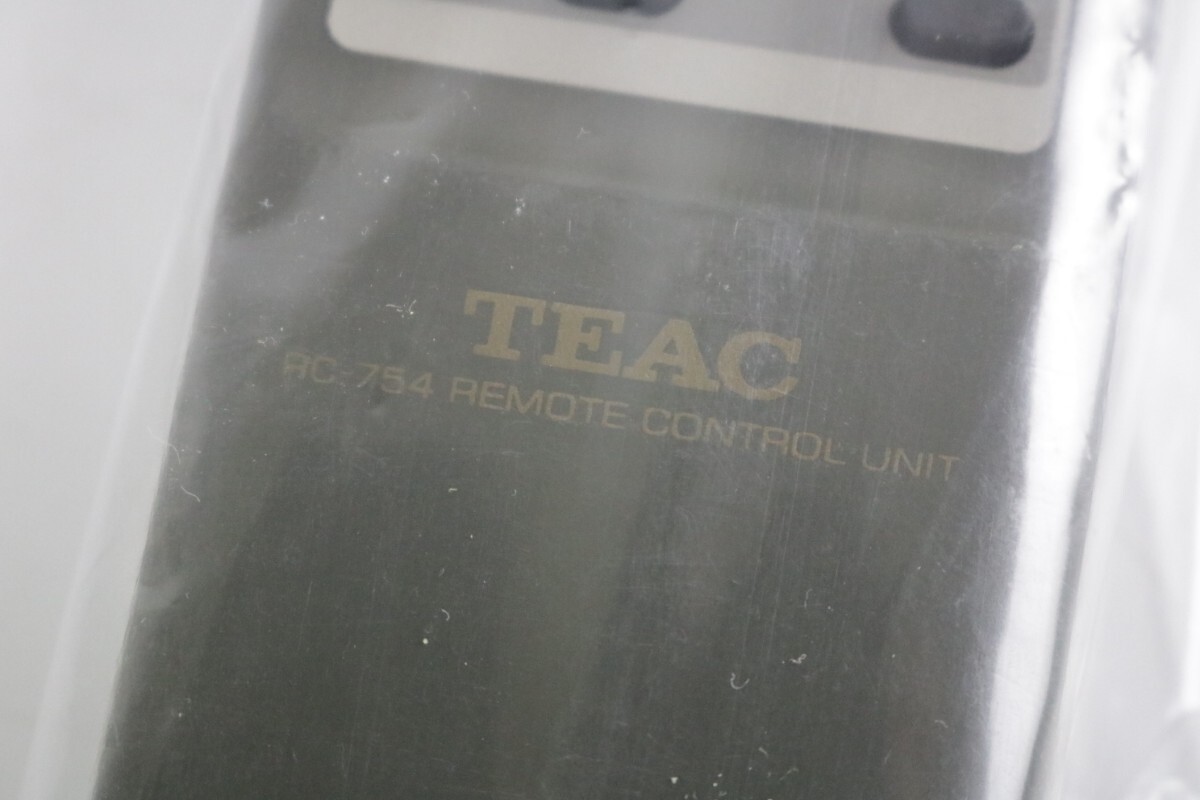 長期保管 未開封 TEAC CDレコーダー用リモコン RC-754（RW-H500/RW-H300/RW-800用) /検索→オーディオ関連 CDプレーヤー_画像4