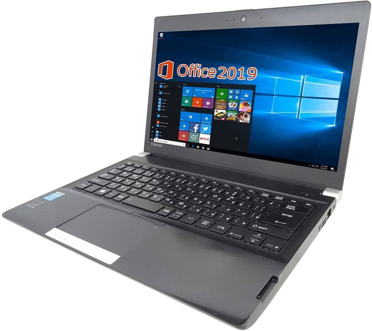 【サポート付き】Webカメラ TOSHIBA 東芝 R734 Windows10 PC 大容量 新品SSD:1TB Office 2019 新品メモリー:8GB