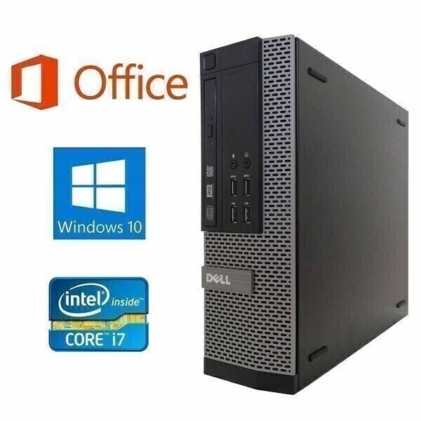 【ゲーミングPC】DELL 7010 Windows10 PC GT1030フォートナイト快適！ Core i7 メモリー8GB SSD:120GB & ゲーミングマウス ロジクールG300s_画像3