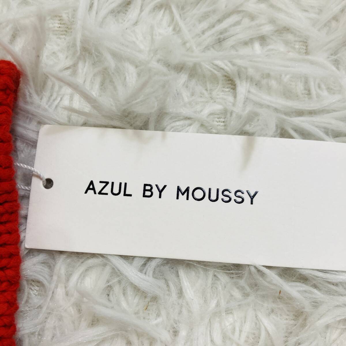 [257]AZUL BY MOUSSY azur bai Moussy вязаный бюстье красный с биркой не использовался M размер 
