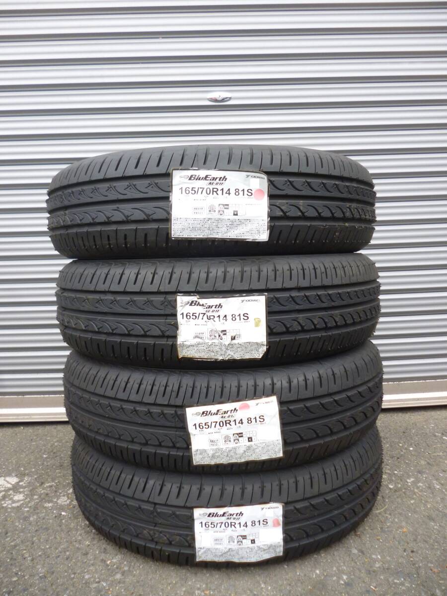 Ho☆全国送料込み☆新品☆ヨコハマブルーアースAE10F☆165/70R14☆4本☆アクア パッソ ポルテ スペイド ベルタ スイフト ソリオ Kei_画像1