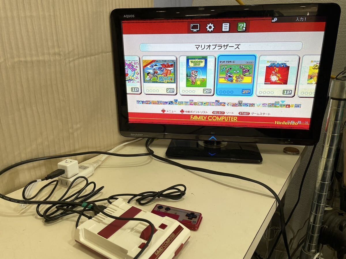 【2016年製】Nintendo 任天堂 ニンテンドー クラシックミニ ファミリーコンピュータ ファミコンソフト 30タイトル内蔵 CLV-101 さの画像10