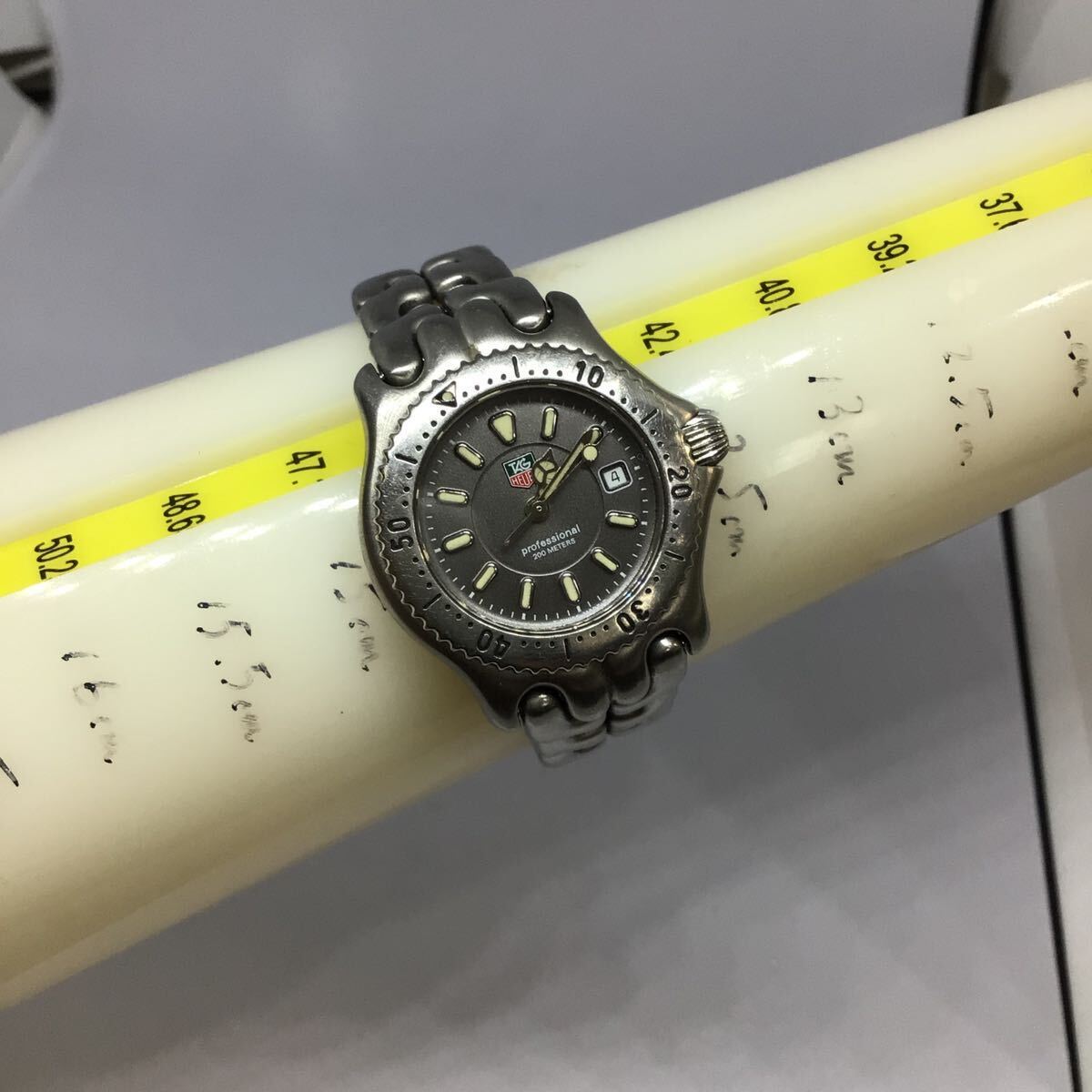 タグホイヤー セル 腕時計 デイト 文字盤黒 シルバー色 WG1313-0 TAG HEUER の画像2