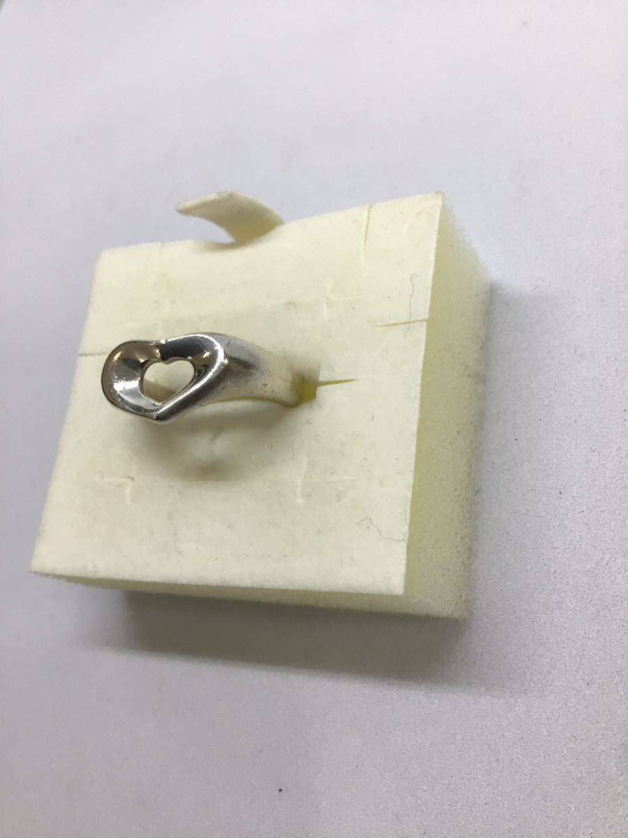 TIFFANY&Co. オープンハート シグネット リング #9 シグネチャー signature ring open heart 指輪 アクセサリー ビンテージ vintageの画像2