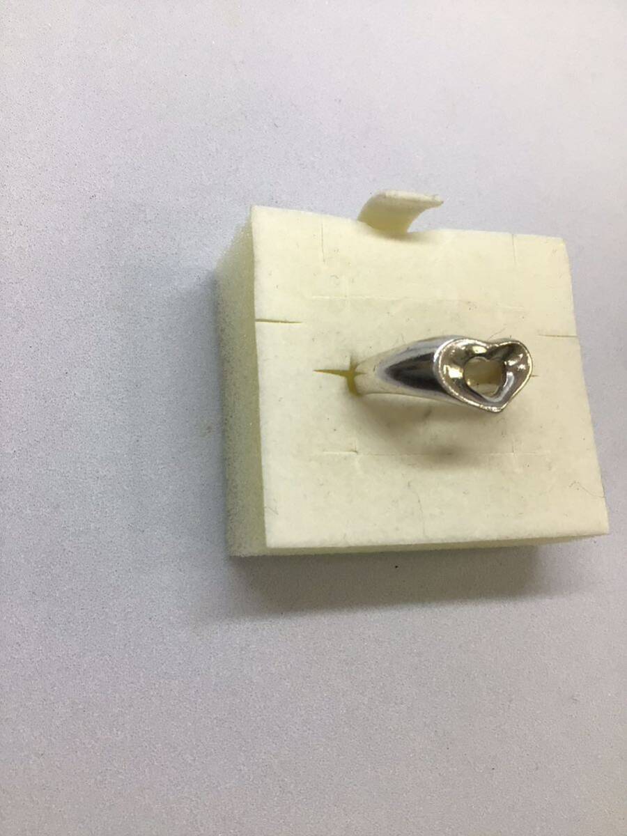 TIFFANY&Co. オープンハート シグネット リング #9 シグネチャー signature ring open heart 指輪 アクセサリー ビンテージ vintageの画像3
