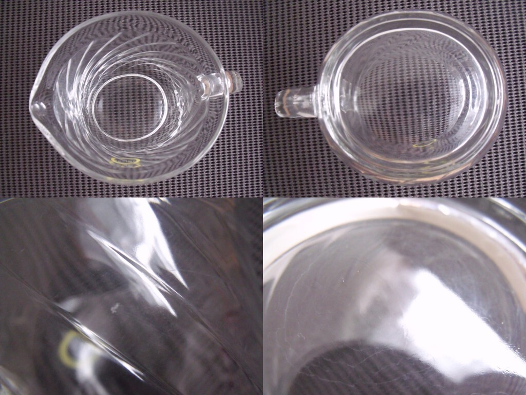  Sasaki стекло ведерко для льда & питчер 2 позиций комплект щипцы 2 шт имеется лед inserting SASAKI GLASS Showa Retro редкий товар товары долгосрочного хранения 