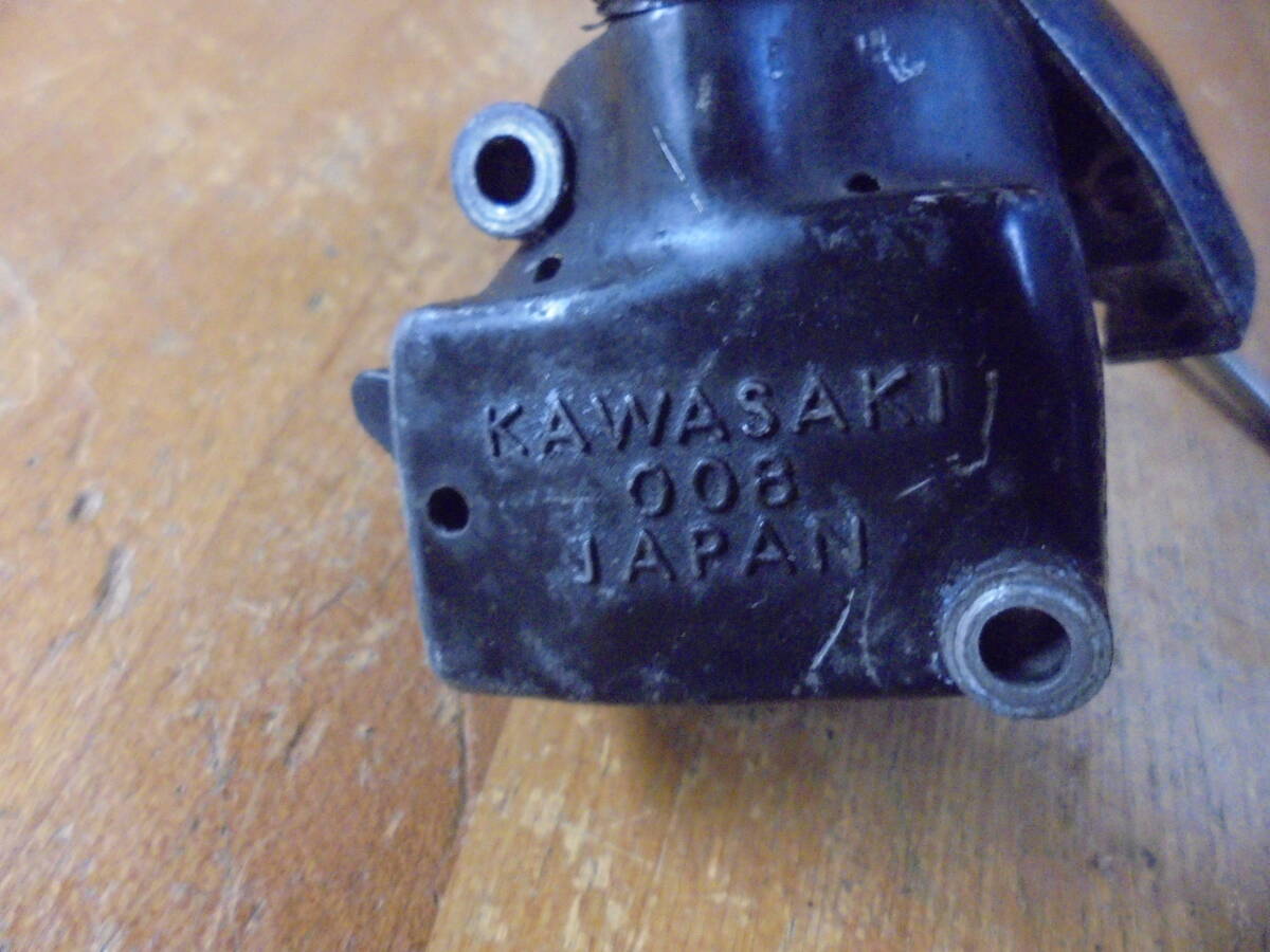 KAWASAKI純正　当時物　ジャンク　Z系　　ハンドルスイッチ左　刻印4.08　KAWASAKI　008　JAPAN　部品取り　リビルト用_画像7