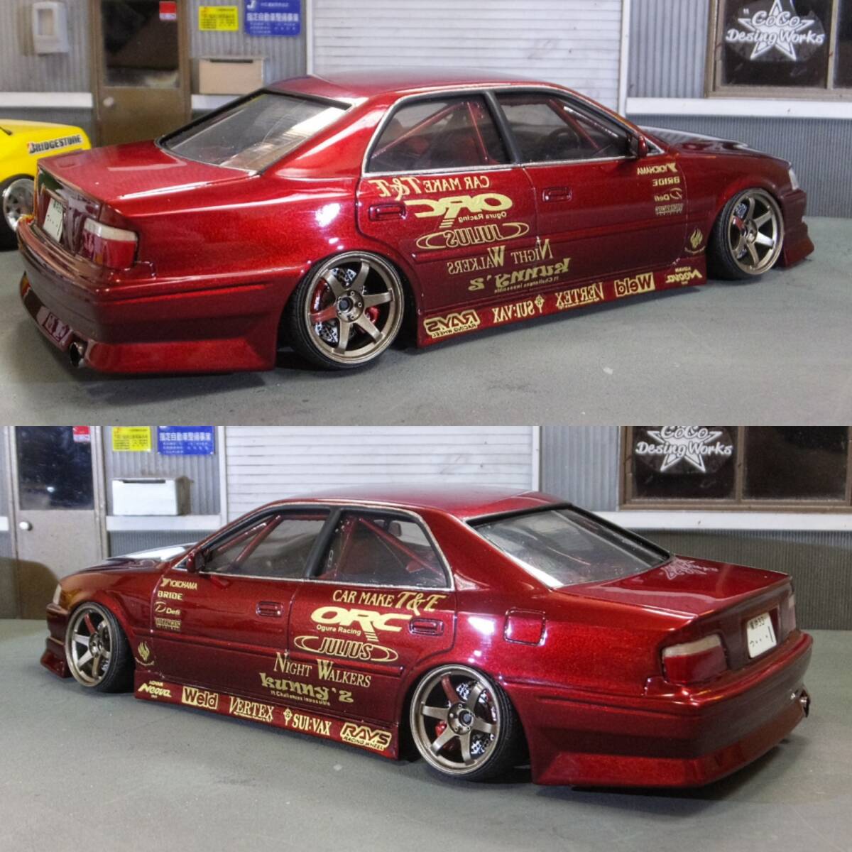 1/24 JZX100 チェイサー　ツアラーV 完成品　神奈川仕様　　VERTEX _画像9