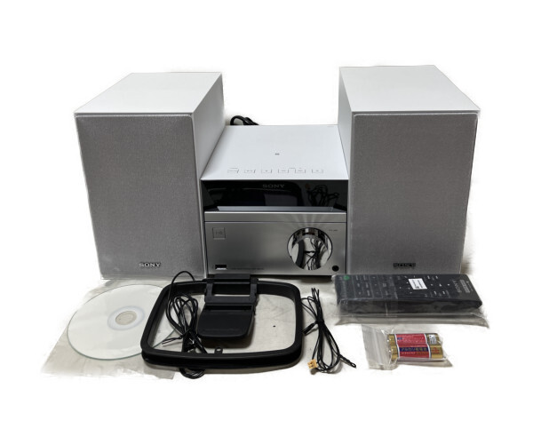 完動品 美品 ソニー マルチコネクトミニコンポ CMT-SBT40 : Bluetooth/FM/AM/ワイドFM対応 ホワイト CMT-SBT40 W_画像1