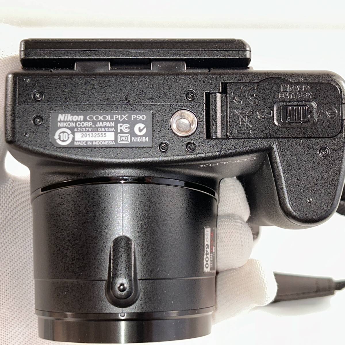 動作確認済　Nikon Coolpix P90 ニコン NIKKOR 24X OPTICAL ZOOM ED VR 4.6-110.4mm 1:2.8-5.0 カメラ バッテリー付属_画像6