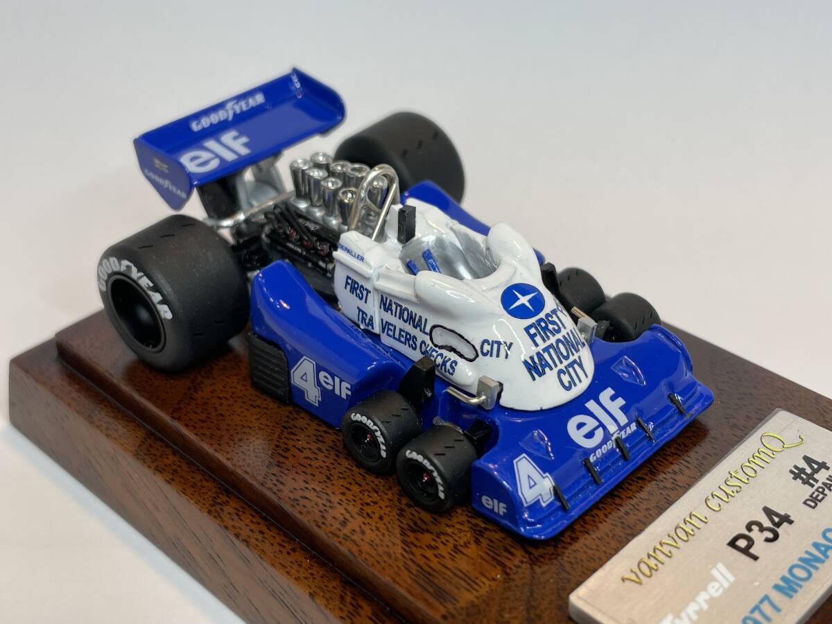 ☆vanvan自作チョロQ!!ワンオフ製作！！Tyrrell P34 1977 MONACO GP #4 DEPAILLE！！カスタムチョロQ HANDMADE!!の画像1