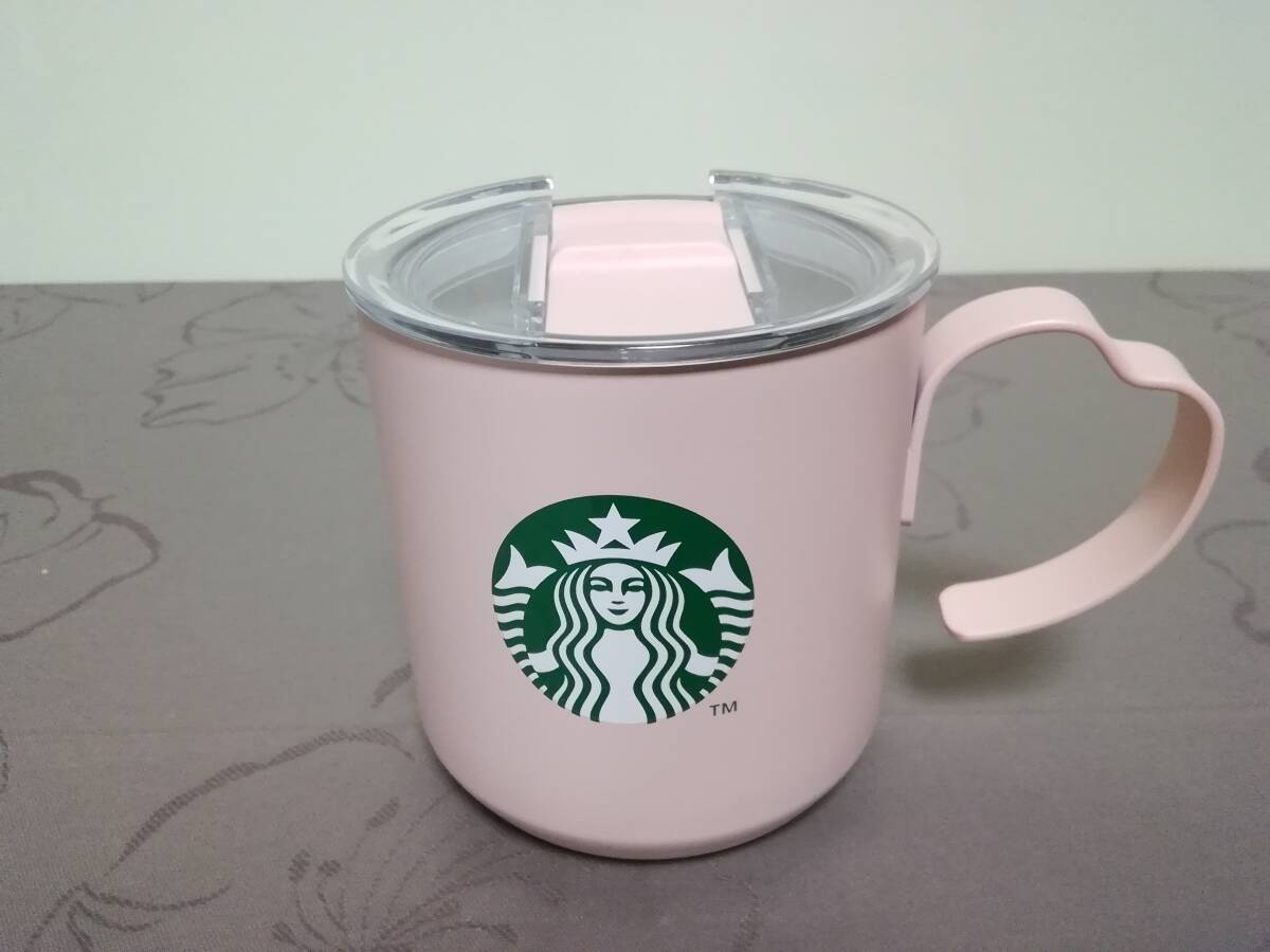 ★★『STARBUCKS』SAKURA2024《ステンレスマグペダルハンドル・355ml》ピンク　☆未使用・保管品☆ ★★_画像1