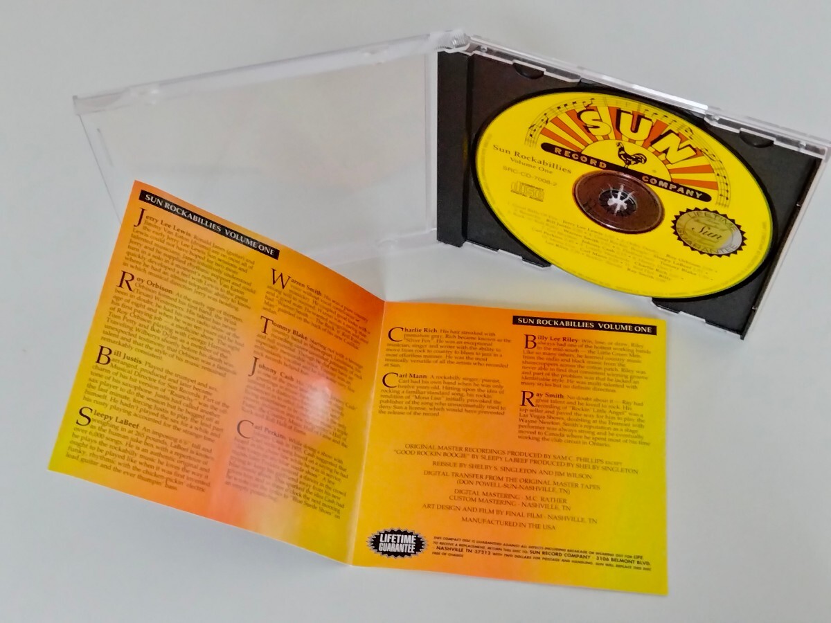 Sun Rockabillies Volume One CD SUN RECORDS US SRC-CD-7008-2 95年盤,火の玉ロック,Jerry Lee Lewis,Roy Orbison,Carl Perkins,Ray Smith_画像4