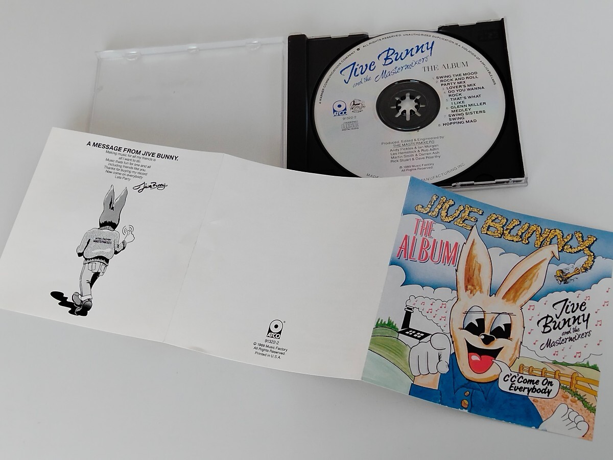 【89年US Ori盤】JIVE BUNNY and The Mastermixers / THE ALBUM CD ATCO 791322-2 Swing The Mood,Rock And Roll Party Mix,Hopping Mad,の画像3