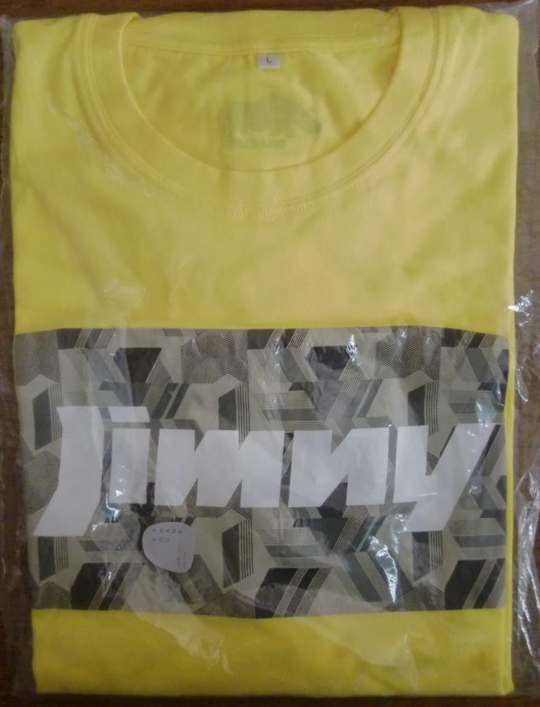 ★SUZUKI JIMNY スズキジムニーTシャツ Lサイズ イエロー 新品未使用の画像1