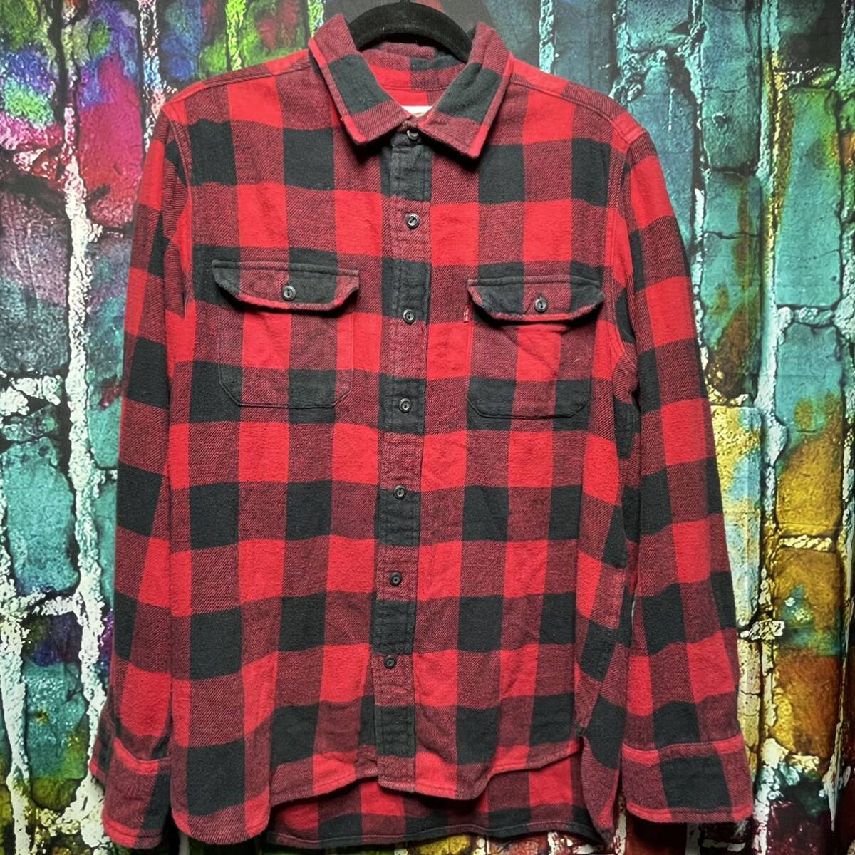 Levi's リーバイス ネルシャツ 長袖シャツ size S_画像1