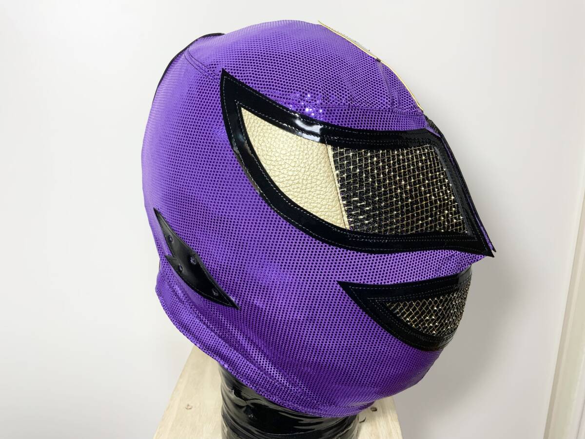 （送料無料）即決！ ストロングマシン(紫/黒、ファスナーモデル) プロレスマスク マシーンの画像4