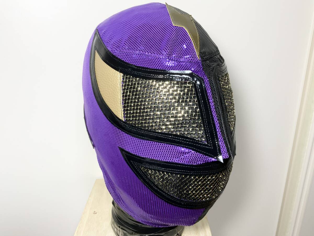 （送料無料）即決！ ストロングマシン(紫/黒、ファスナーモデル) プロレスマスク マシーンの画像2